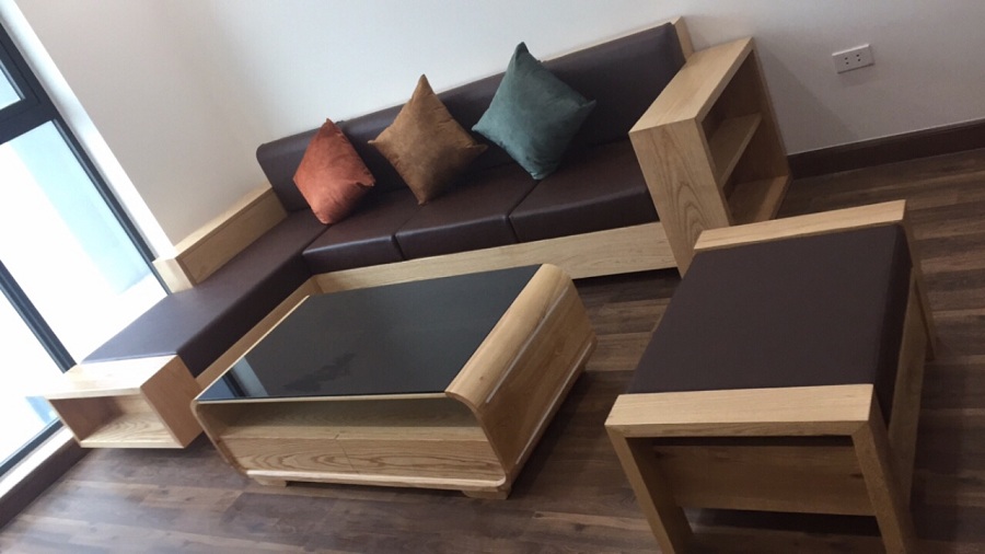 sofa gỗ tự nhiên cho phòng khách
