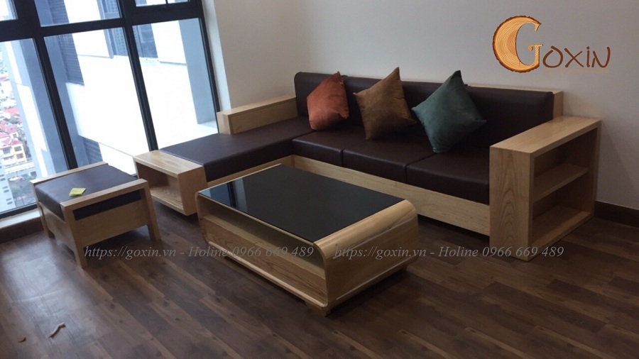 sofa gỗ tự nhiên cho phòng khách