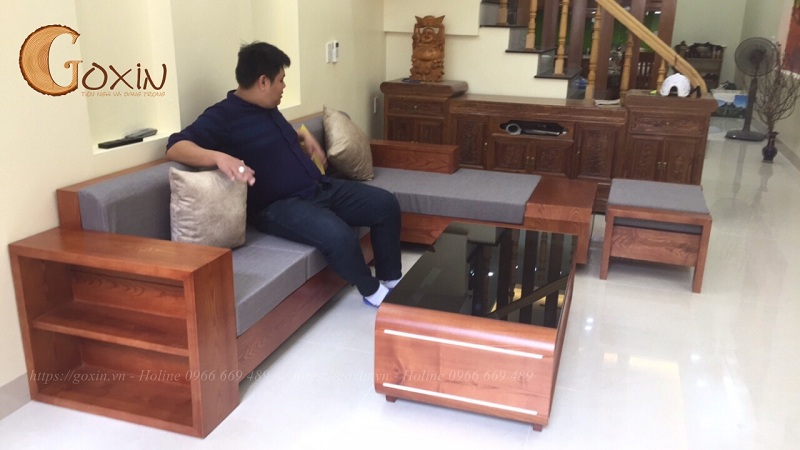 Sofa gỗ hợp phong thủy