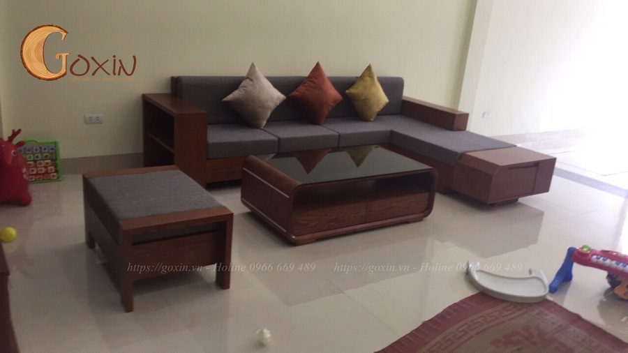 Lựa chọn sofa gỗ óc chó cho căn hộ chung cư